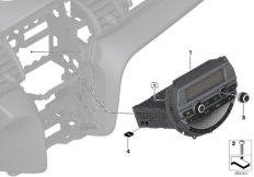 Радиоприемник MINI Basis для BMW F60 Cooper S B48 (схема запасных частей)