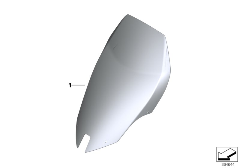Ветрозащитный щиток для Туринга для BMW K17 C evolution (0C03) 0 (схема запчастей)