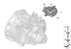 Крепление КПП для BMW F48 X1 20dX B47 (схема запасных частей)