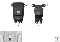 Выключатель парковочного тормоза для BMW F15 X5 35iX N55 (схема запасных частей)