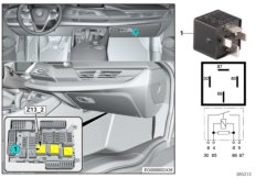 Реле контакта 15N Z13_2 для BMW I12 i8 B38 (схема запасных частей)