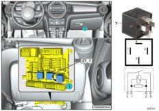 Реле контакта 30B Z7_1 для MINI F60 Cooper S ALL4 B48 (схема запасных частей)
