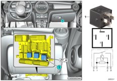 Реле контакта 30B Z7_4 для MINI F60 Cooper S ALL4 B46C (схема запасных частей)