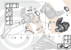 Turbo compressore - Ricambi Usati для BMW F31 318dX N47N (схема запасных частей)