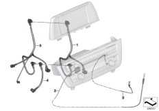пучок проводов для BMW F34N 330dX N57N (схема запасных частей)