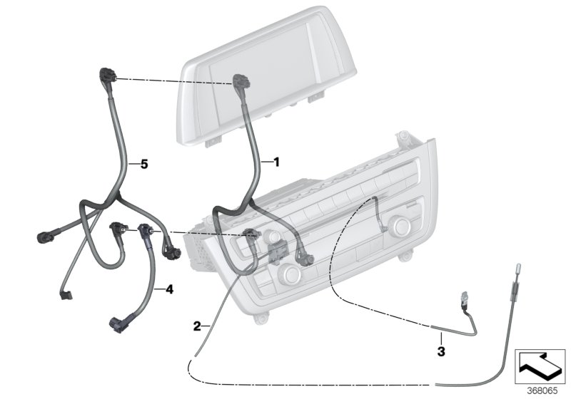 пучок проводов для BMW F34N 330i B48 (схема запчастей)