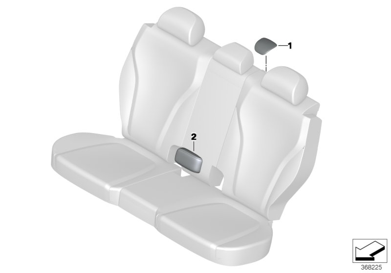 Накладка отверстия для ремня безопасн. для BMW F15 X5 50iX 4.4 N63N (схема запчастей)