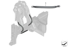 Провод на массу для BMW I01 i3 60Ah Rex IB1 (схема запасных частей)