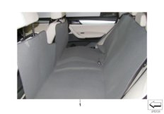 Универсальное покрывало для зад.сидений для BMW F39 X2 18i B32 (схема запасных частей)