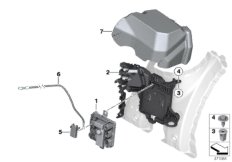 Встроенный модуль питания для BMW F36 420iX N20 (схема запасных частей)