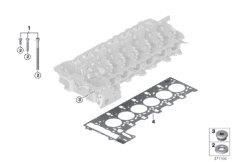 Головка блока цилиндров-доп.элементы для BMW F83 M4 S55 (схема запасных частей)