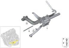 Смазочная система/детали масл.насоса для BMW F87 M2 N55 (схема запасных частей)