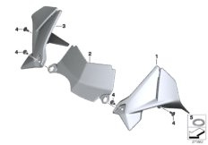 Облицовка кокпита для MOTO K50 R 1200 GS (0A01, 0A11) 0 (схема запасных частей)