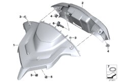 Приборный щиток системы навигации для BMW K52 R 1200 RT (0A03, 0A13) 0 (схема запасных частей)