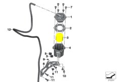Вентиляция, контроль эмиссии для BMW K18 C 650 Sport 16 (0C04, 0C14) 0 (схема запасных частей)