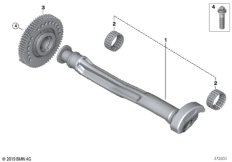 Балансир кривошипно-шатунного механизма для MINI F54 One D B37 (схема запасных частей)