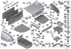Обшивка багажного отделения для ROLLS-ROYCE RR1N Phantom N73 (схема запасных частей)