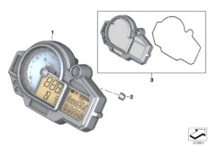 комбинация приборов для BMW K46 S 1000 RR 10 (0507,0517) 0 (схема запасных частей)
