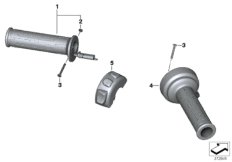 Ручки обогреваемые для MOTO K09 C 400 X (0C09, 0C19) 0 (схема запасных частей)