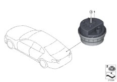 система охранной сигнализации для BMW G20 330d B57 (схема запасных частей)