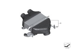 Охладитель наддувочного воздуха для BMW F87N M2 Competition S55 (схема запасных частей)