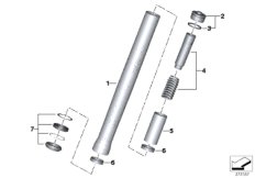 Вертикальная полая стойка для MOTO K54 R 1250 RS 19 (0J81, 0J83) 0 (схема запасных частей)