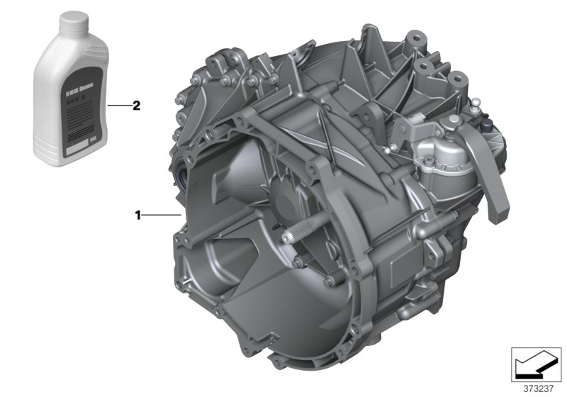 Schaltgetriebe GS6-58DG для BMW F45 214d B37 (схема запчастей)