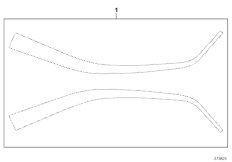 Декоративная лента для MOTO K46 S 1000 RR 12 (0524,0534) 0 (схема запасных частей)