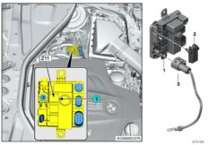 Встроенный модуль питания Z11 для BMW F83 M4 S55 (схема запасных частей)