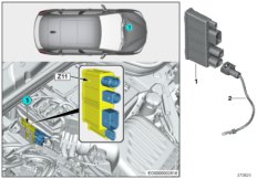 Встроенный модуль питания Z11 для BMW F48N X1 20i B42 (схема запасных частей)