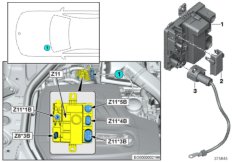 Встроенный модуль питания Z11 для BMW F31 328iX N20 (схема запасных частей)