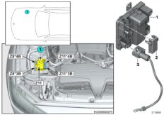 Встроенный модуль питания Z11 для BMW F82 M4 GTS S55 (схема запасных частей)