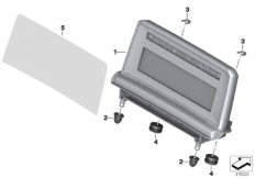 комбинация приборов для BMW K17 C evolution (0C03) 0 (схема запасных частей)