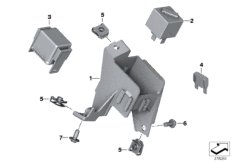Реле, держатели реле, предохранители для BMW K17 C evolution (0C03) 0 (схема запасных частей)