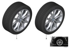 Spike/SC колесо в сб.зим. диз. 594-19" для BMW F16 X6 28iX N20 (схема запасных частей)