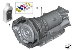 АКПП GA8HP75Z - привод на все колеса для BMW F15 X5 50iX 4.0 N63N (схема запасных частей)