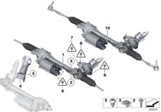 Электрическое рулевое управление для BMW F11N 528i N20 (схема запасных частей)