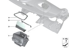 Дисплей на лобовом стекле для MINI F56 Cooper SD B47D (схема запасных частей)
