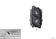 Выключатель центрального замка для BMW F45N 220dX B47D (схема запасных частей)