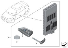 Дистанционное радиоуправление для BMW F46N 220d B47D (схема запасных частей)
