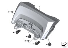 Адаптер сиденья для BMW K52 R 1200 RT (0A03, 0A13) 0 (схема запасных частей)