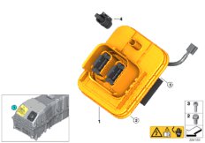 Разъем высоковольтного накопителя для BMW I12N i8 B38X (схема запасных частей)