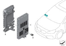 ЭБУ Body Domain Controller BDC для BMW F39 X2 20iX B48C (схема запасных частей)