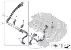 Топливопроводы/элементы крепления для BMW F60 Cooper SD B47 (схема запасных частей)
