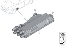 ЭБУ блока комфортной зарядки KLE для BMW G12N 745Le B58X (схема запасных частей)