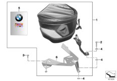 Сумка на топливный бак для BMW K46 S 1000 RR 10 (0507,0517) 0 (схема запасных частей)