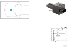 Реле механиза клапан.газораспределения для BMW E46 318Ci N42 (схема запасных частей)