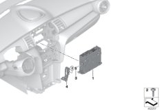 Базовое головное устройство Media2 для BMW F54N Cooper B38C (схема запасных частей)