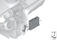 Базовое головное устр-во сист.навигации для BMW F56 Cooper B38 (схема запасных частей)