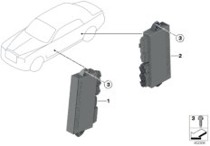 Блоки управления дверями для ROLLS-ROYCE RR1 Phantom N73 (схема запасных частей)